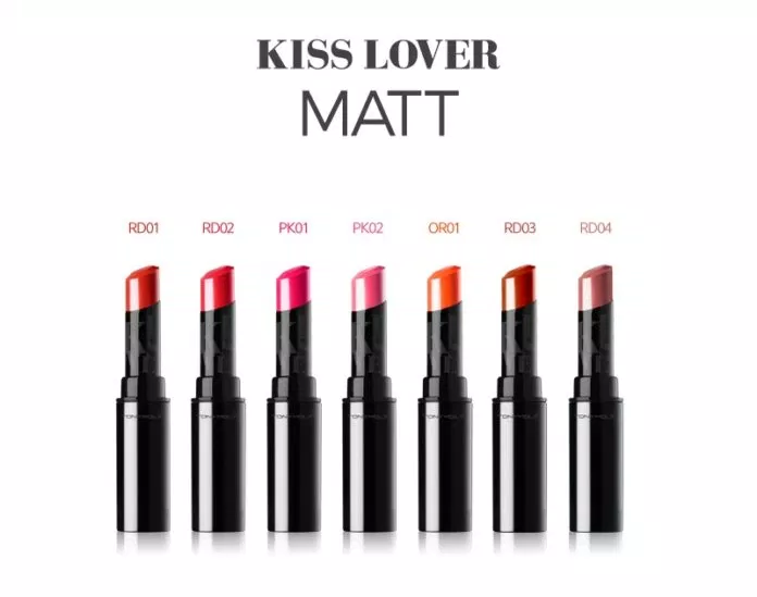 7 màu cơ bản của son kiss lover style matte