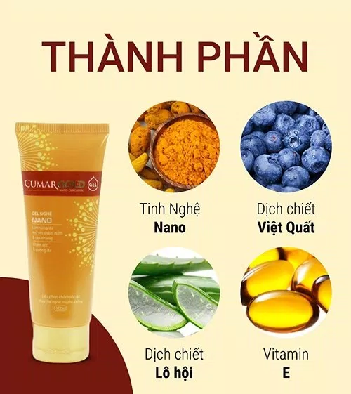 Các thành phần tự nhiên trong Cumargold gel