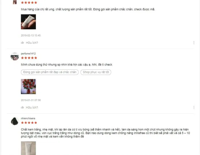 Đánh giá của khách hàng trên Shopee. (nguồn: BlogAnChoi)