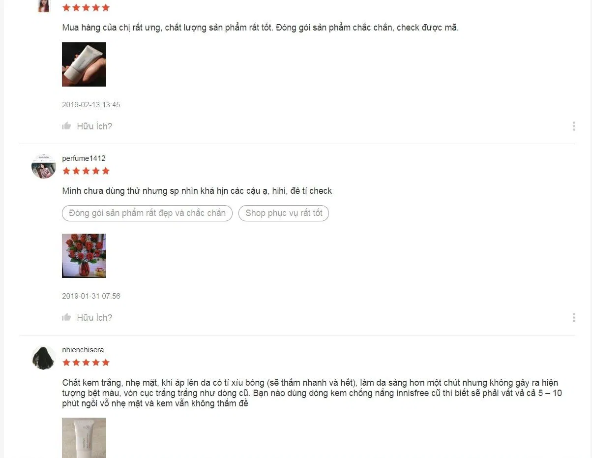Đánh giá của khách hàng trên Shopee. (nguồn: BlogAnChoi)