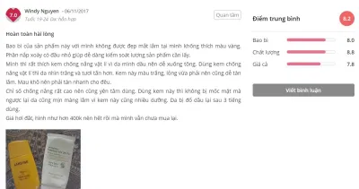 Đánh giá của khách hàng tại Sheis