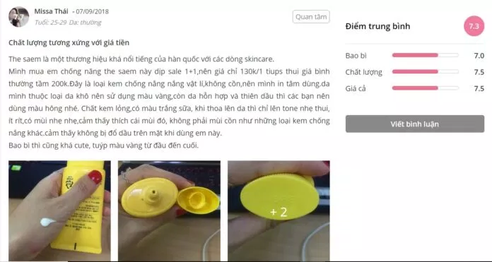 Đánh giá của khách hàng tại Sheis