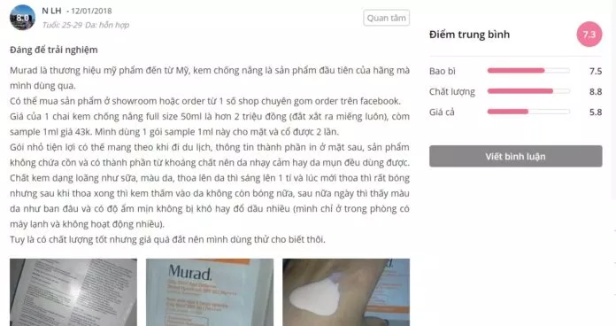 Đánh giá của khách hàng tại Sheis