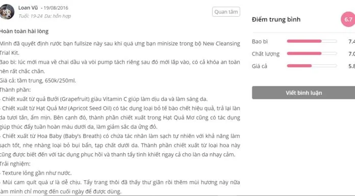 Đánh giá của khách hàng tại Sheis