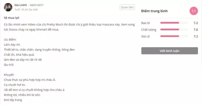 Đánh giá của khách hàng tại Sheis
