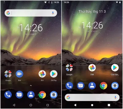 Giao diện thuần Android
