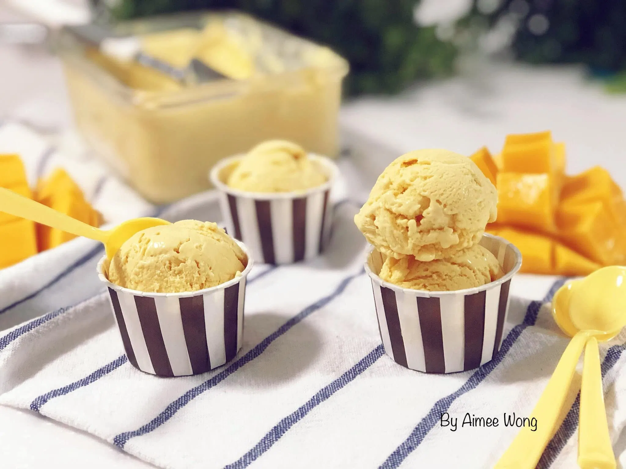 Cách làm kem xoài