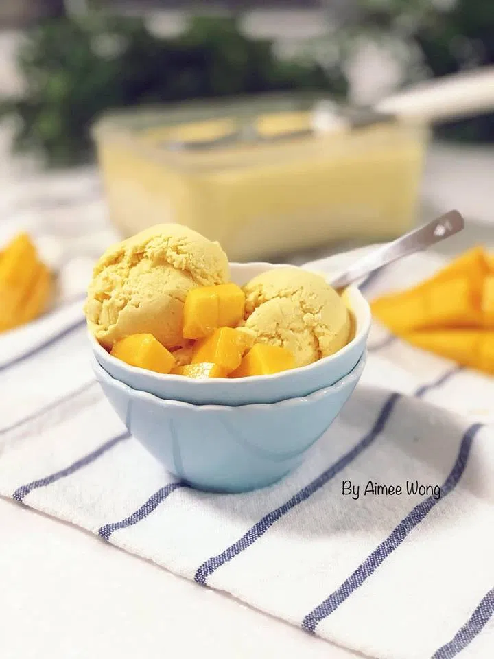 Cách làm kem xoài
