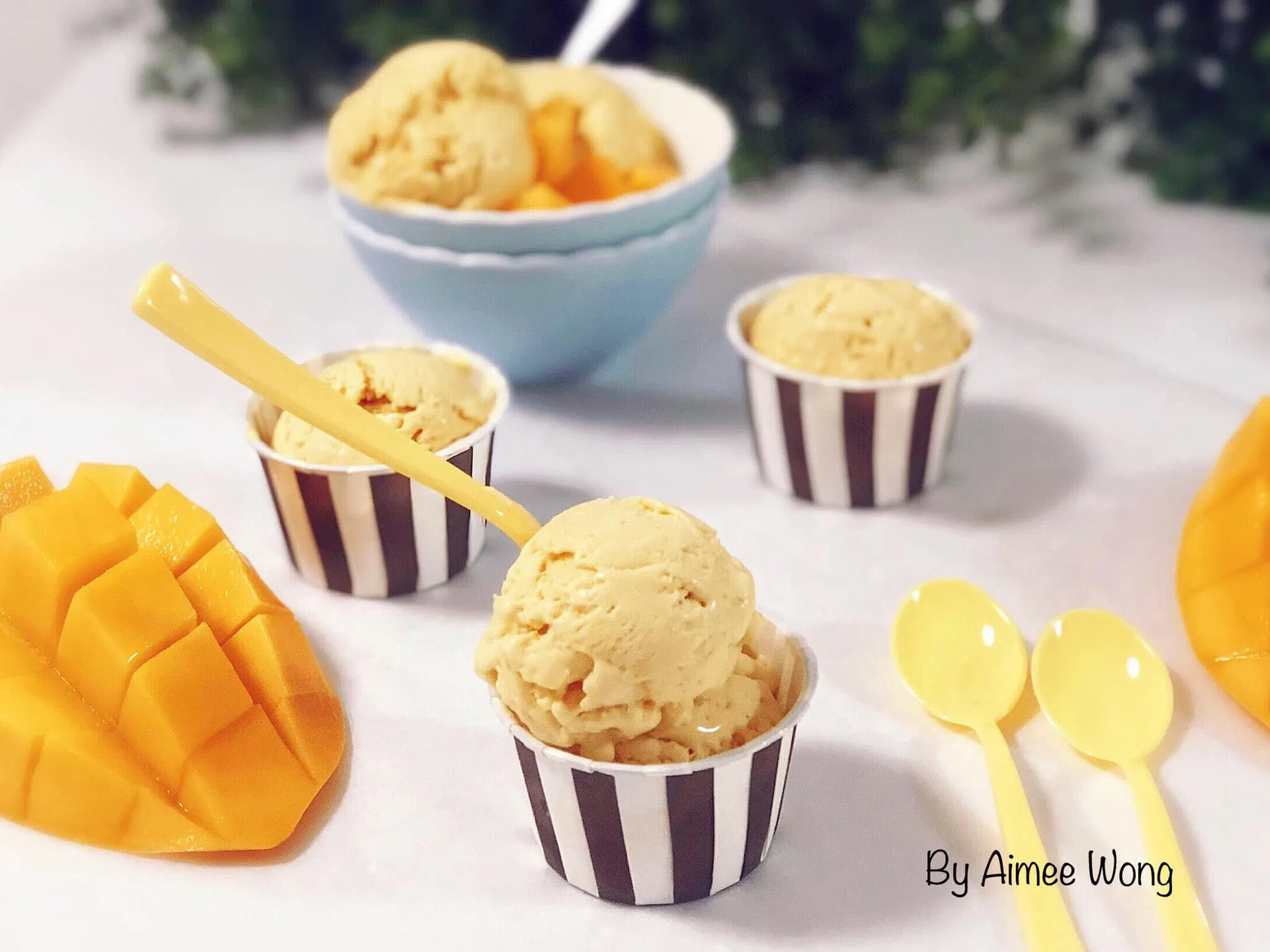 Cách làm kem xoài