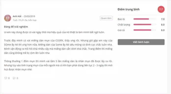 Review miếng dán mụn thần kỳ Some By Mi Clear Spot Patch
