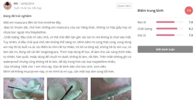 Đánh giá của khách hàng tại Sheis