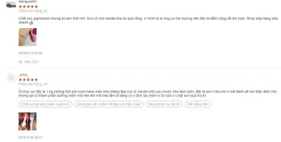 Khách hàng dùng son Glam Rock Misty Rose 2