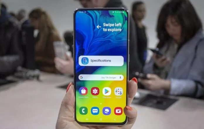 Màn hình tràn viền ấn tượng của Galaxy A80