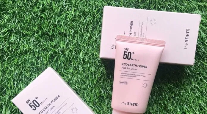 The SAEM Eco Earth Power Pink SPF 50+ PA++++