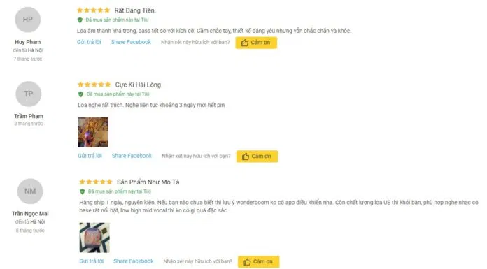 Nhận xét của khách hàng về UltimateEars WONDERBOOM