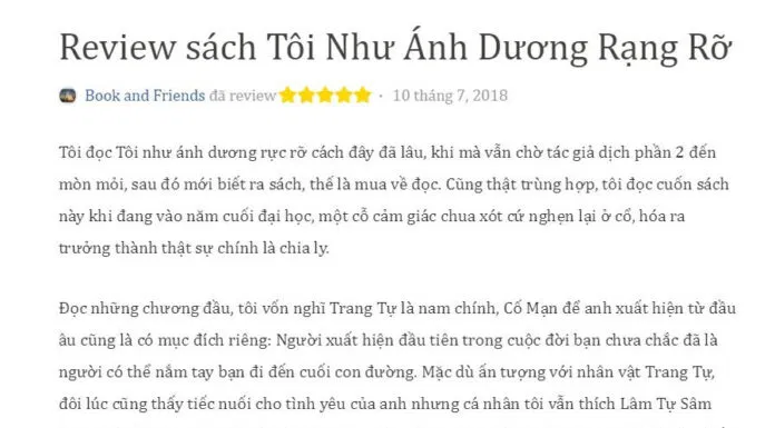 tiểu thuyết ngôn tình tôi như ánh dương rực rỡ