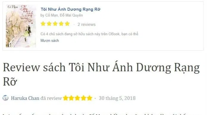 tiểu thuyết ngôn tình tôi như ánh dương rực rỡ