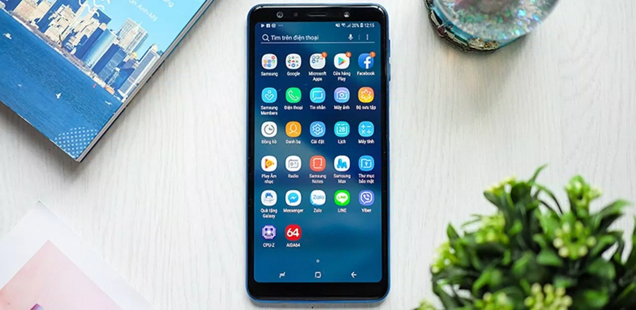 Galaxy A7 (2018) có hiệu năng tương đối ổn trong tầm giá