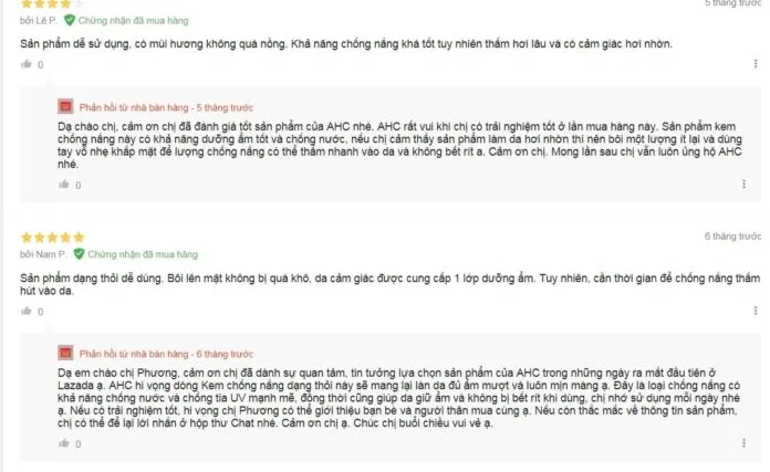 Đánh giá của khách hàng trên Lazada (nguồn: BlogAnChoi)