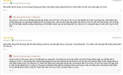 Đánh giá của khách hàng trên Lazada (nguồn: BlogAnChoi)