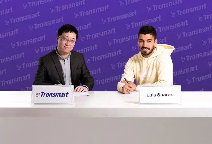 Luis Suarez chính là đại sứ thương hiệu của Tronsmart