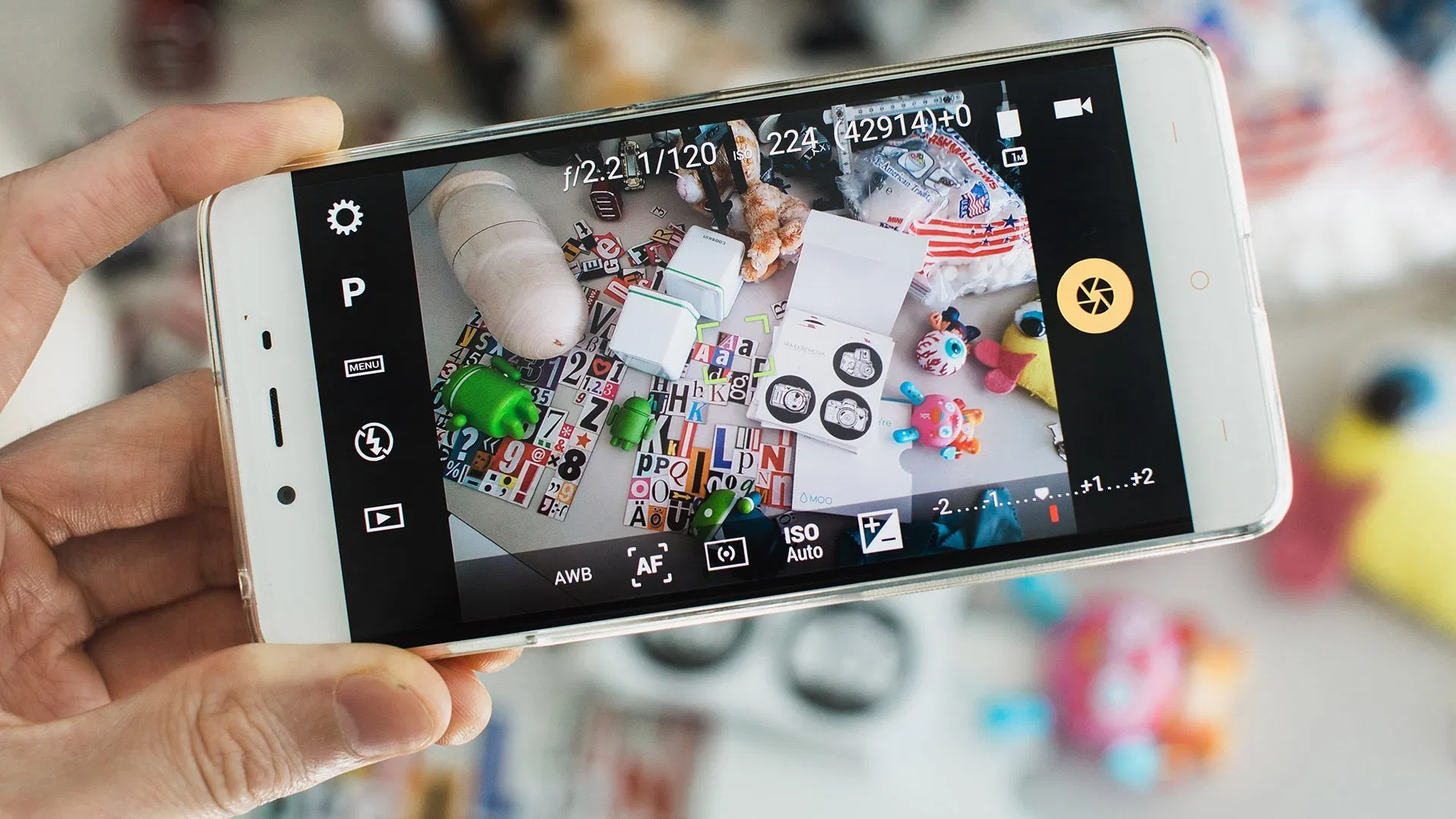 Tùy chỉnh thủ công trên smartphone Android