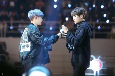 Woojin và Daehwi debut dưới tư cách là thành viên của Wanna One (Ảnh: Snow Flake)