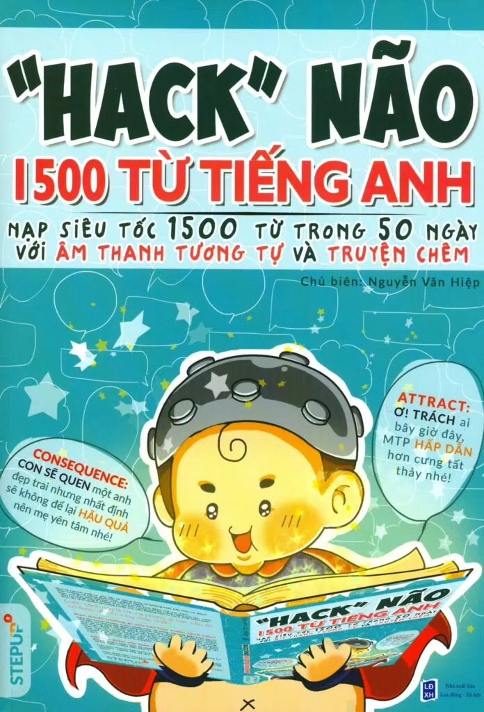 Bìa cuốn sách “Hack” Não 1500 Từ Tiếng Anh tiếng anh