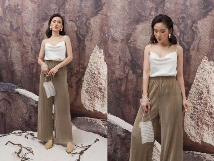 Áo hai dây lụa
