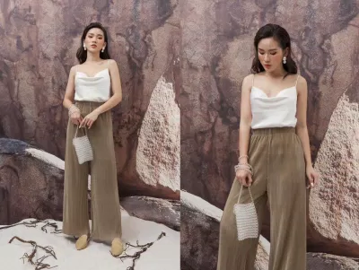 Áo hai dây lụa