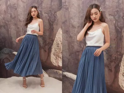 Áo hai dây lụa