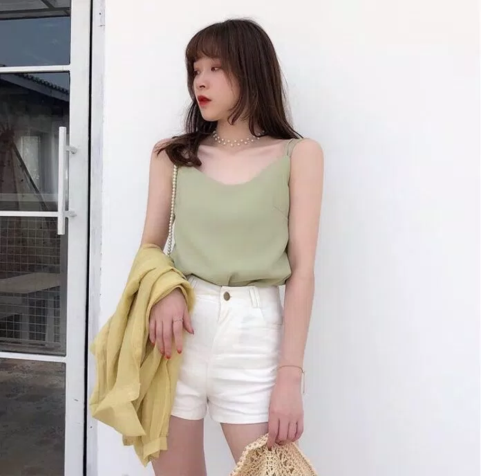 Áo hai dây lụa