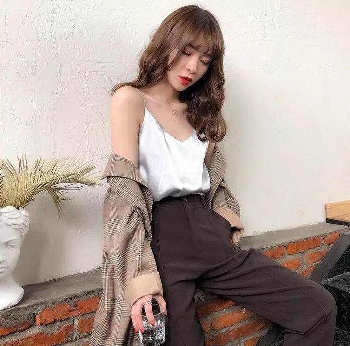 Áo hai dây lụa