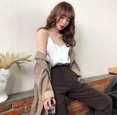 Áo hai dây lụa
