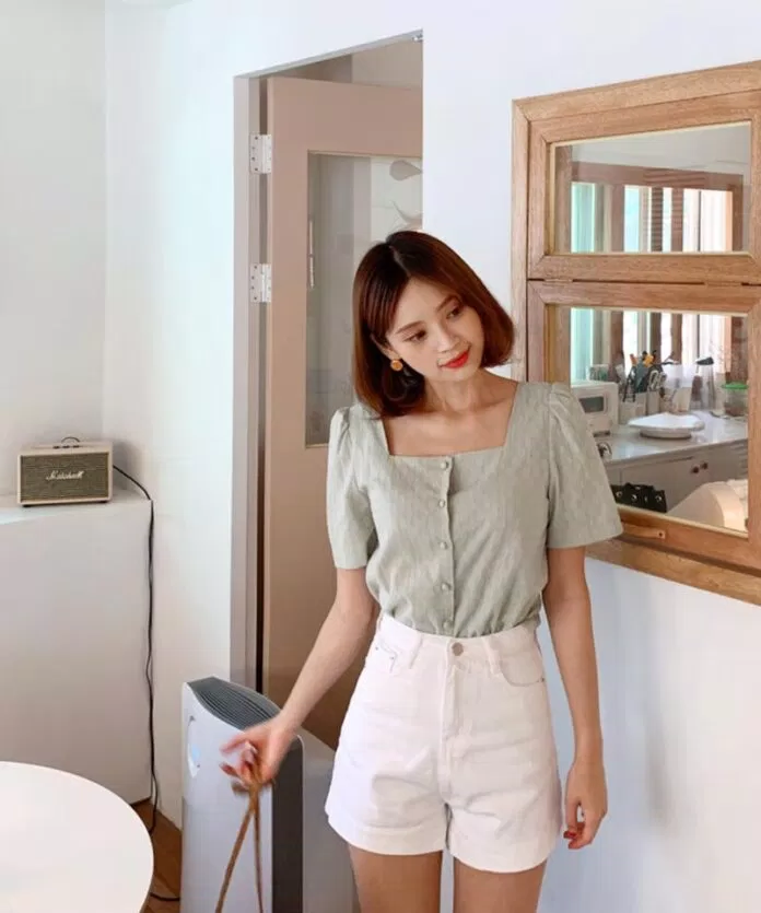 Áo sơ mi nữ 2019 cách điệu
