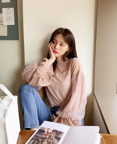 Áo sơ mi nữ 2019 cách điệu