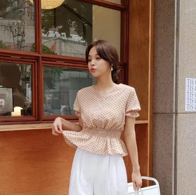 Áo sơ mi nữ 2019 cách điệu