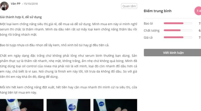 Đánh giá của khách hàng tại Sheis
