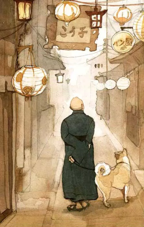 Quãng thời gian yên bình của Hachiko (Nguồn ảnh: Internet)