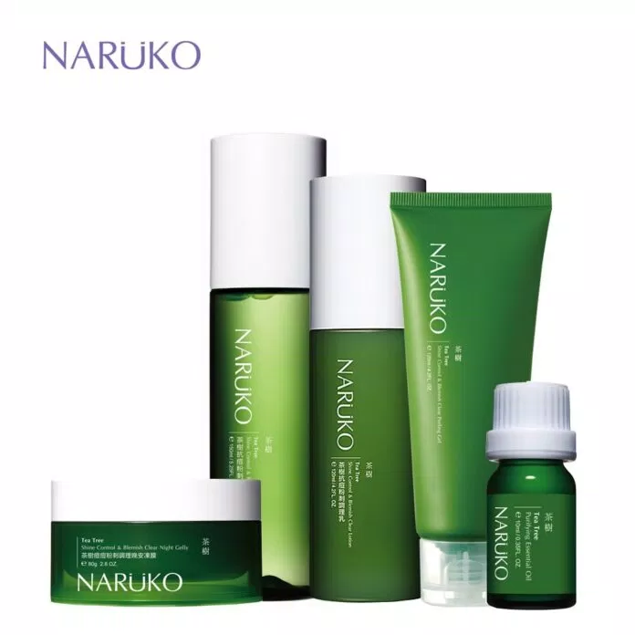 Naruko nổi tiếng với dòng sản phẩm dưỡng da tràm trà cho da dầu mụn. (nguồn: Internet)