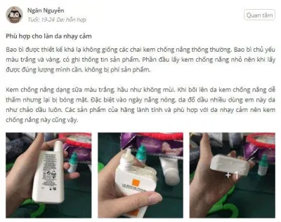 Review sản phẩm từ khách hàng. (Nguồn: Internet)