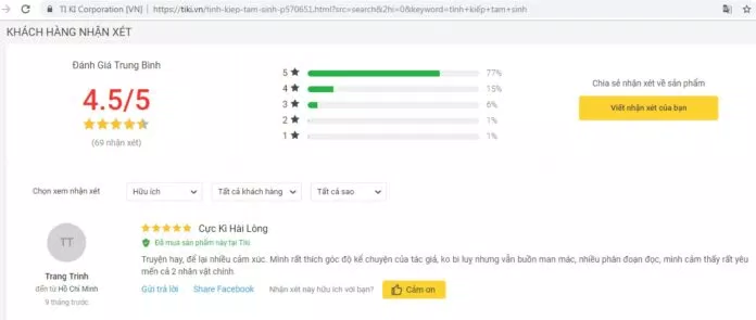 Nhận xét Tình Kiếp Tam Sinh