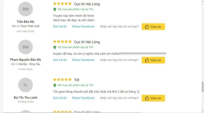 Quán Gò Đi Lên Tiki nhận xét