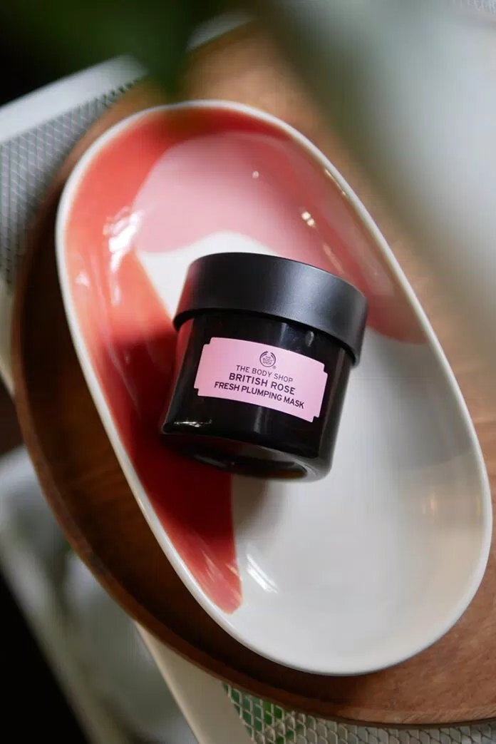The Body Shop British Rose Fresh Plumping Mask giúp da bù nước hiệu quả