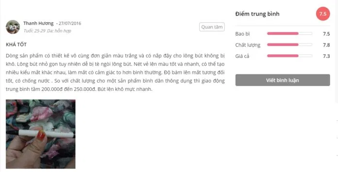 Đánh giá của khách hàng tại Sheis
