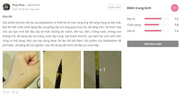 Đánh giá của khách hàng tại Sheis