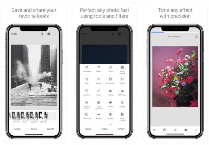 Ứng dụng chỉnh sửa ảnh miễn phí Snapseed