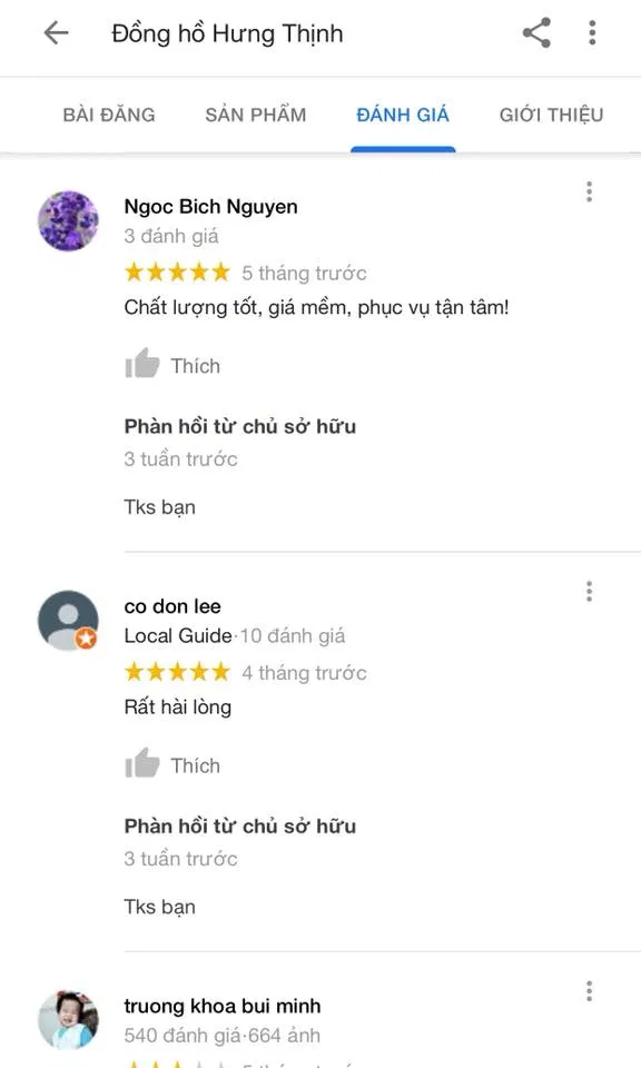 Cửa hàng đồng hồ chính hãng tại TP Hồ Chí Minh
