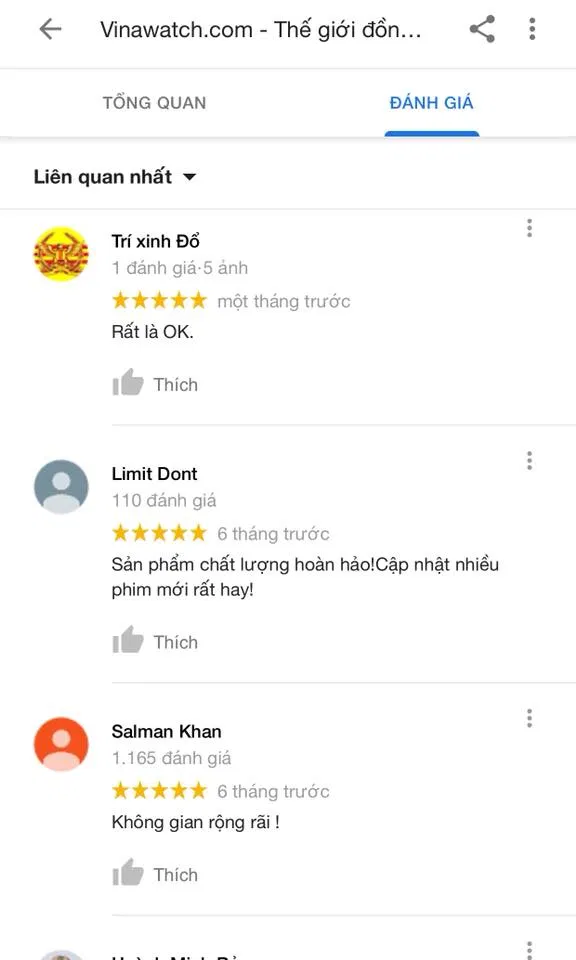 Cửa hàng đồng hồ chính hãng tại TP Hồ Chí Minh