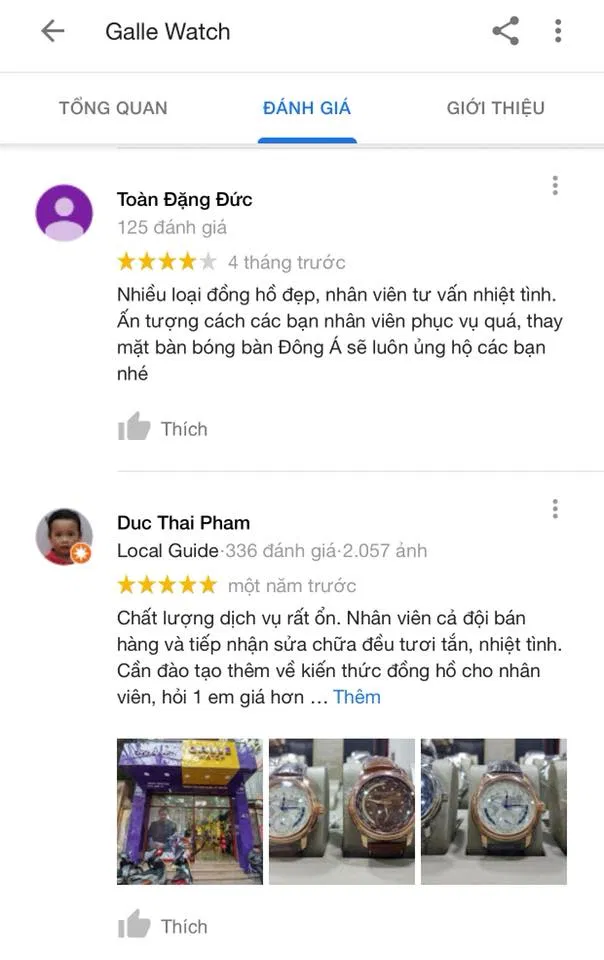 Cửa hàng đồng hồ chính hãng tại TP Hồ Chí Minh